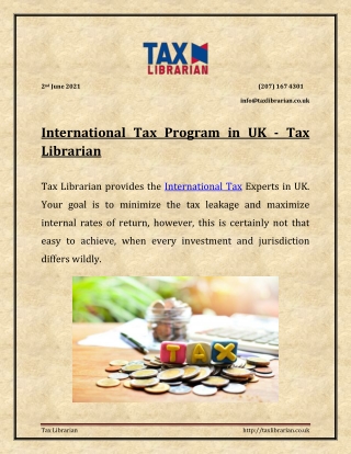 International Tax - Tax Librarian