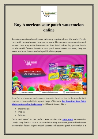 Buy American sour patch watermelon online