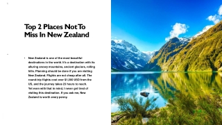 Tour to New Zealand