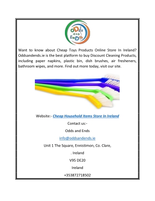Cheap Household Items Store in Ireland | Oddsandends.ie