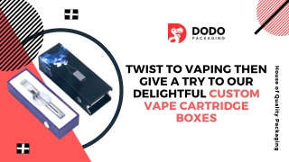 Custom Vape Cartridge Boxes | Retail Packaging!