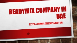 READYMIX COMPANY IN UAE