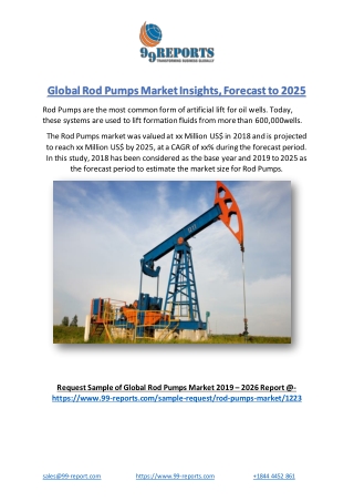 Global Rod Pumps Market Insights, Forecast to 2025