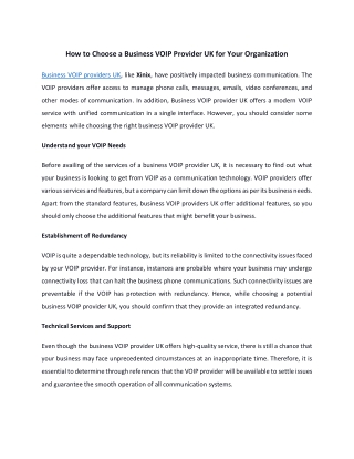 Choose a Business VOIP Provider UK for Your Organization