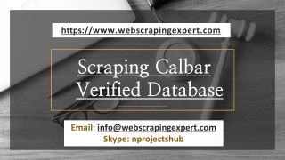 Scraping Calbar Verified Database