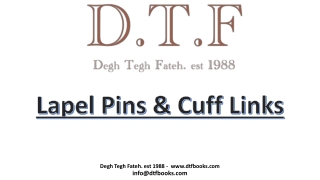 Lapel Pins & Cuff Links