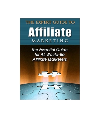 The Expert Guide to Affiliate Marketing