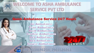 Get better Road Ambulance Service with 24/7 hours of responsibility |ASHA
