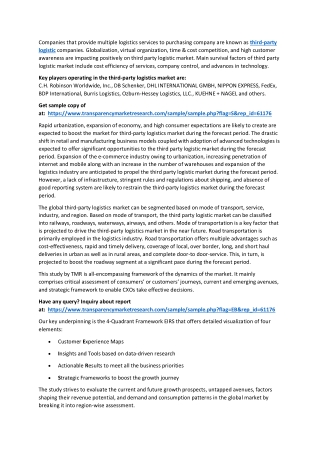 Third-party Logistics Market