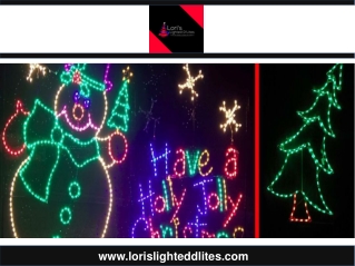 Outdoor Lighted Christmas Decorations LED