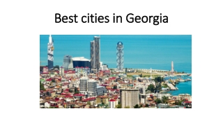 Best cities in Georgia