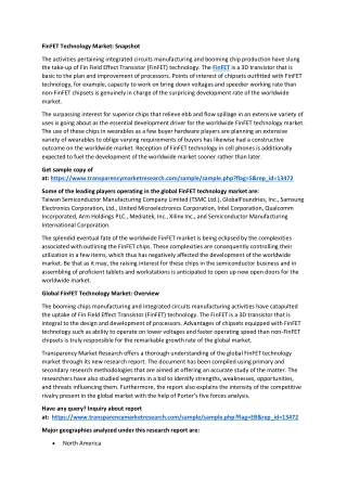 FinFET Technology Market