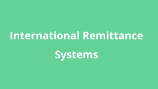 _International Remittance Systems