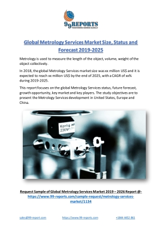 Global Metrology Services Market Size, Status and Forecast 2019-2025