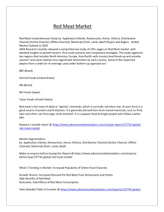 Red Meat Market