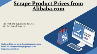 Scrape Product Prices from Alibaba.com