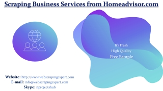 Scraping Business Services from Homeadvisor.com