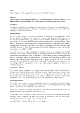 Digestive Health Market Size, Share & COVID-19 Impact Analysis, By Ingredient