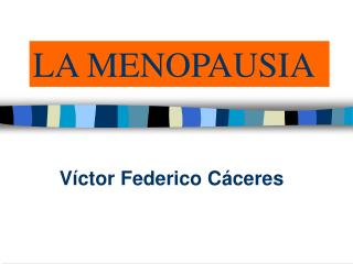 LA MENOPAUSIA