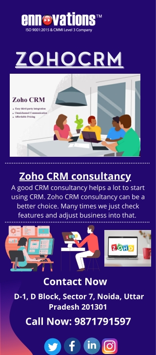 Zoho CRM consultancy Easy to Check Software Solutions