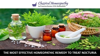 The Most Effective Homeopathic Remedy to Treat Nocturia
