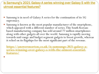 Is Samsung’s 2021 Galaxy-A series winning over Galaxy S with the utmost essential features