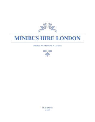 Minibus Hire London
