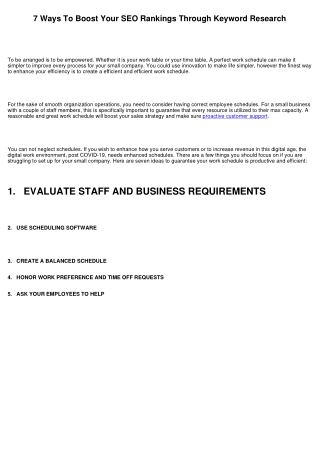 7 Ways To Boost Your SEO Rankings Through Keyword Research