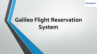 Galileo Flight Reservation System