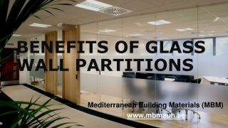 Office Partition Dubai | Benefits of Glass Walls as Office Partitions