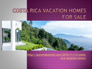 costa rica vacation homes for sale