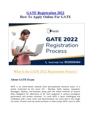 GATE Registration 2022 | How To Apply Online For GATE