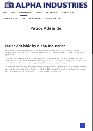 Patios Adelaide
