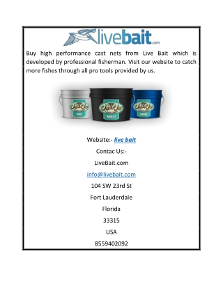 Buy Live Bait | Livebait.com