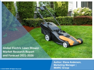 Electric Lawn Mower Market Research PDF Intelligence | Price, Forecast till 2026