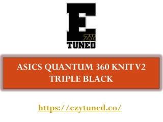 ASICS QUANTUM 360 KNIT V2 TRIPLE BLACK