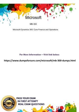 Update Microsoft MB-300 Dumps Questions Answers