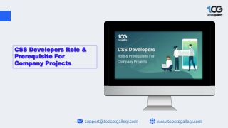 CSS Developers Role & Prerequisite for Company Projects