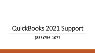 QuickBooks 2021 Support
