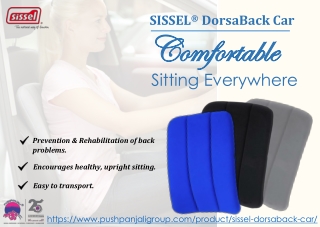 SISSEL DorsaBack Car | Pushpanjali medi India  Pvt Ltd