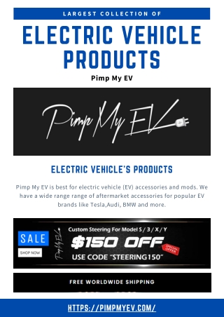 Largest Collection of Electric Vehicle Products - Pimp My EV