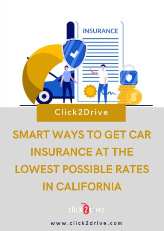 How to get car insurance at the lowest possible rates in California