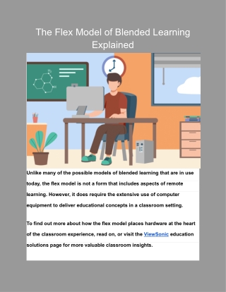 The Flex Model of Blended Learning Explained
