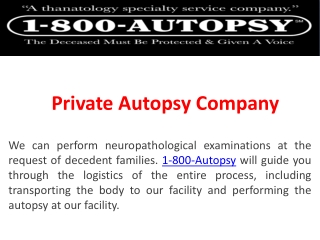 Private Autopsy Company