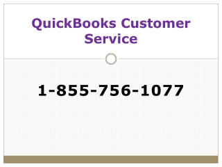 QuickBooks Customer Service 1-855-756-1077