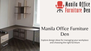 Best Office Furniture Manufacturers in Manila