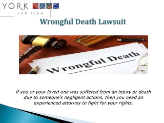 Best Wrongful Death Attorneys In Sacramento, Northern California | Yorklawcorp