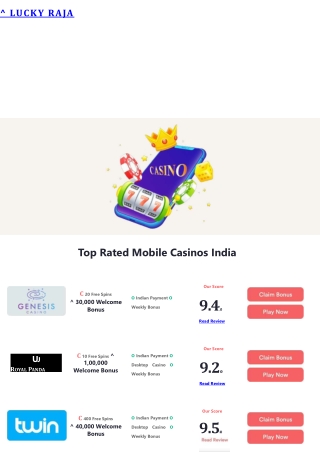 Mobile Casinos India