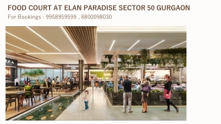 Elan Nirvana Country Commercial Food Court, Elan Paradise Food Court Cost Sheet