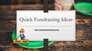 Quick Fundraising Ideas